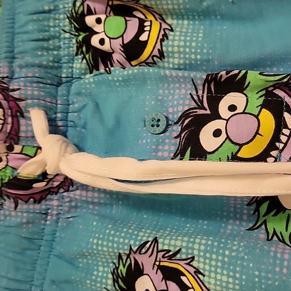 NWT: Disney Parks Mens/Unisex Muppets Animal Drawstring Pajama Shorts - Picture 2 of 10